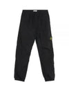 31019 Nylon Metal Econyl Track Pants Black - STONE ISLAND - BALAAN 2