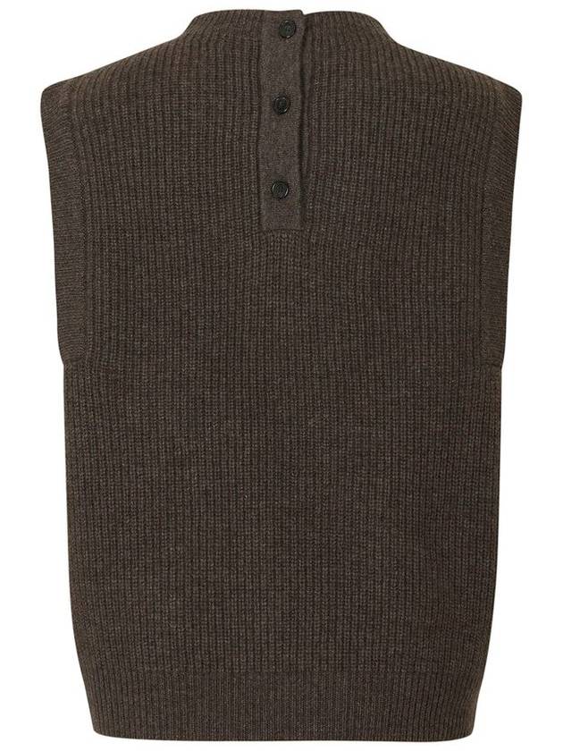 Women's Cashmere Mock Neck Vest Sweater C3KVT61 - CALLAITE - BALAAN 8