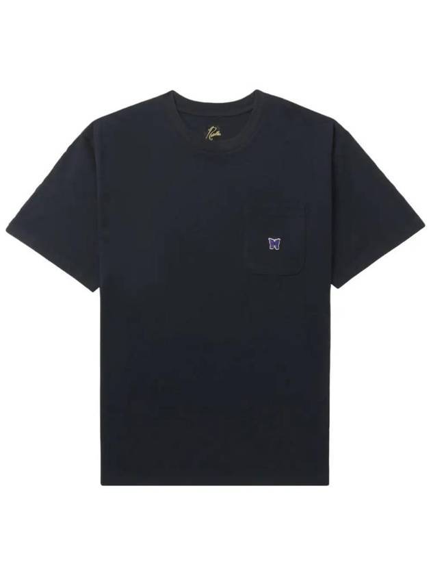 Crew Neck Poly Jersey Short Sleeve T-Shirt Black - NEEDLES - BALAAN 1