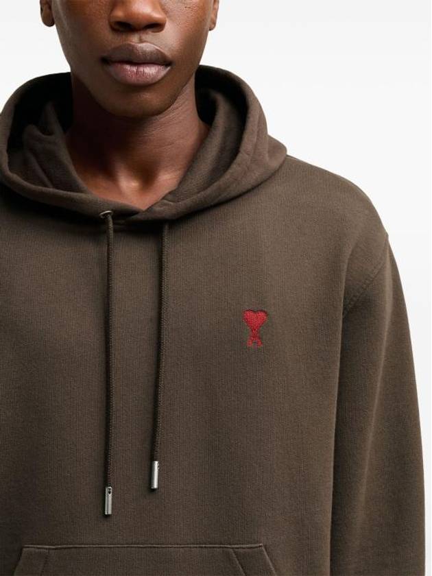 De Coeur Hoodie Dark Coffee - AMI - BALAAN 7