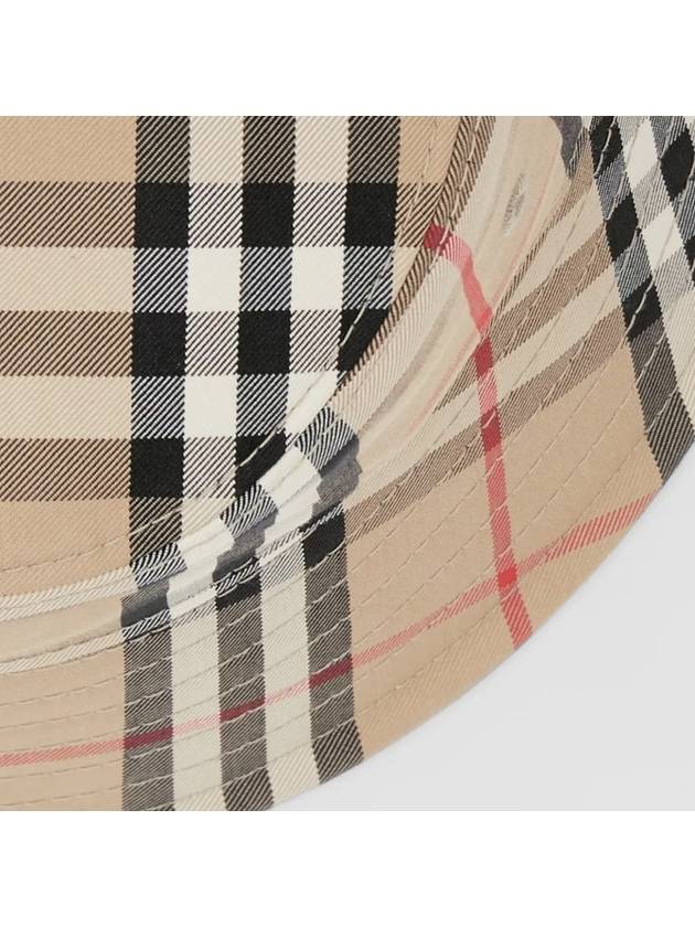 Vintage Check Technical Bucket Hat Beige - BURBERRY - BALAAN 7