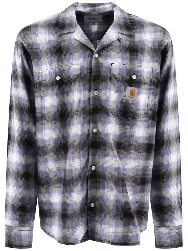 Blanchard Check Long Sleeve Shirt Charm Blue - CARHARTT WIP - BALAAN 2