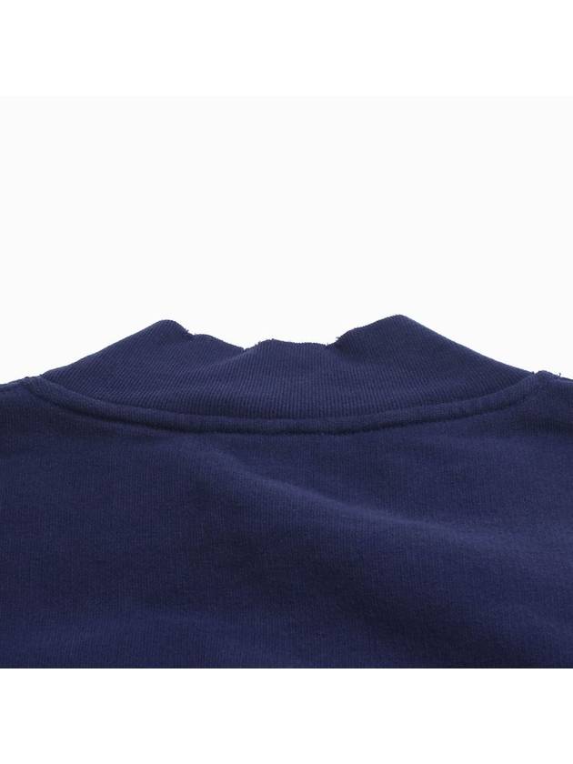 Women's Free Embroidery Distressed Sweatshirt Navy - BALENCIAGA - BALAAN 7