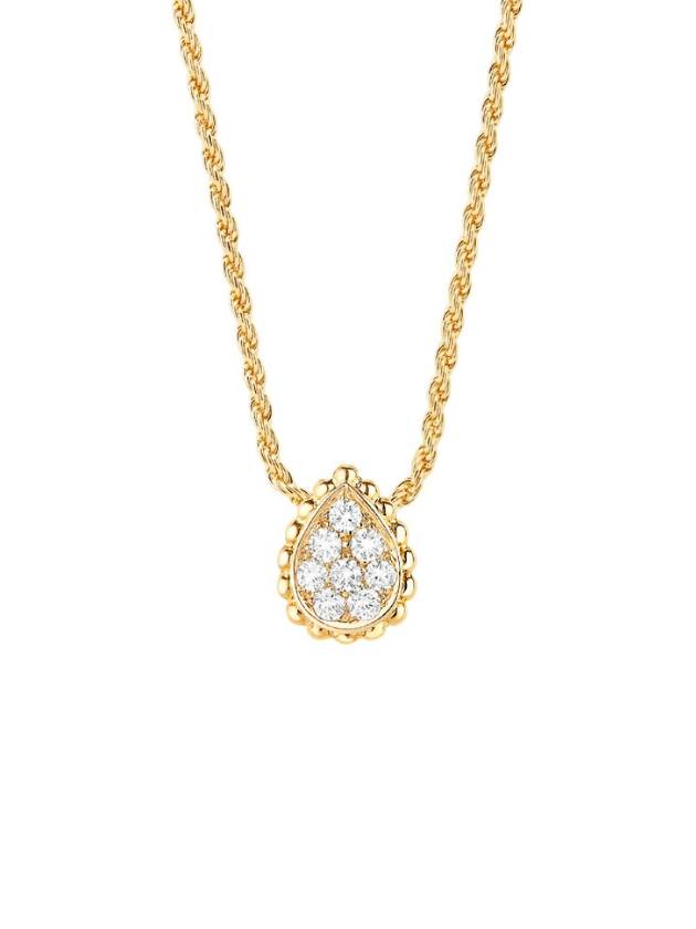 Serpent Boheme Pendant xs motif yellow gold diamond necklace women - BOUCHERON - BALAAN 1