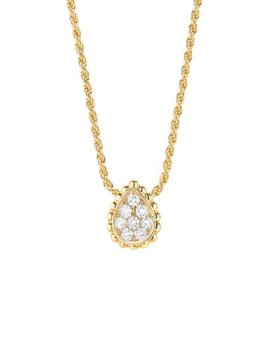 Serpent Boheme Pendant xs motif yellow gold diamond necklace women - BOUCHERON - BALAAN 1