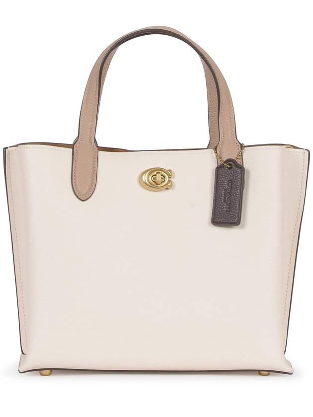 Willow 24 In Color Block Tote Bag Beige - COACH - BALAAN 2