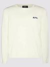 Embroidered Logo Knit Top Ecru - A.P.C. - BALAAN 2