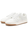 61 Cracked Leather Low Top Sneakers White - SAINT LAURENT - BALAAN 3