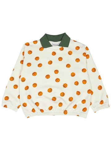 Kids collar sweatshirt 2422017011 OFFWHITE - MINI RODINI - BALAAN 1