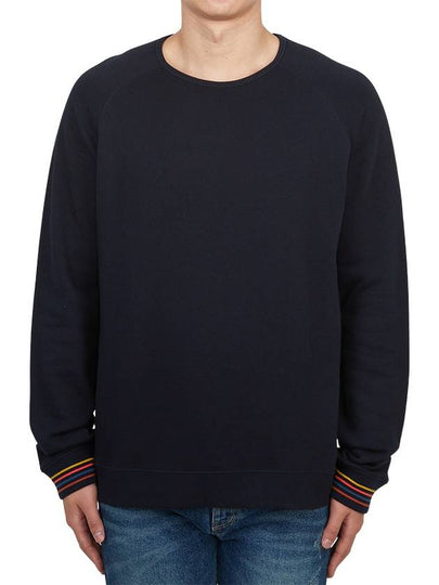 Artist Striped Cuff Long Sleeve T-Shirt Navy - PAUL SMITH - BALAAN 2