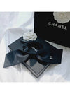 CC logo ribbon hair scrunchie silk scrunch tripe band tie black AAA374 - CHANEL - BALAAN 3