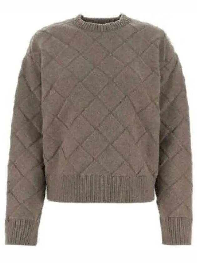 Intrecciato Wool Knit Top Riverbed - BOTTEGA VENETA - BALAAN 2