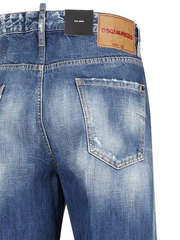 STRAIGHT JEANS WITH A LIVED EFFECT - DSQUARED2 - BALAAN 3