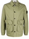 Wappen Patch Parachute Pocket Shirt Jacket Khaki - STONE ISLAND - BALAAN 2