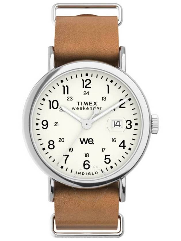 Timex Weekender Quartz White Dial Watch TW2W86900 - TIMEX - BALAAN 1