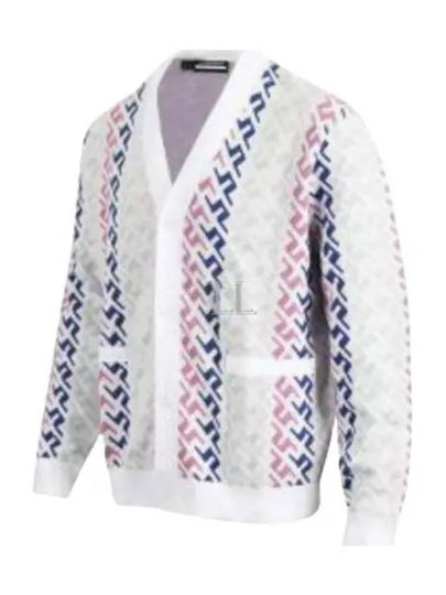 Men's Vice Pink Painting Bridge Knit Top White - J.LINDEBERG - BALAAN 2