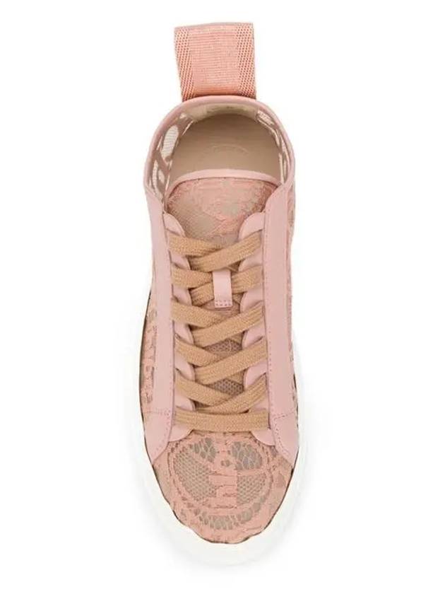 Lauren Lace Low Top Sneakers Pink - CHLOE - BALAAN 5