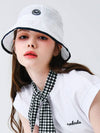 Windproof color combination string bucket hat WHITE - MONBIRDIE GOLF - BALAAN 2