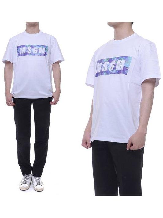 Multi Box Logo Short Sleeve T Shirt White - MSGM - BALAAN 2