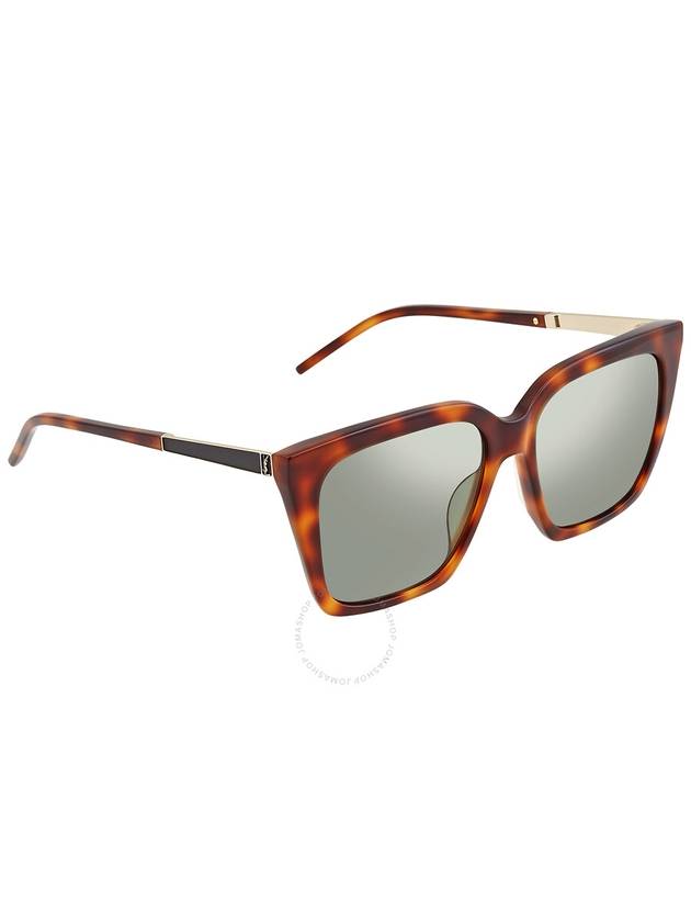 Saint Laurent Green Square Ladies Sunglasses SL M100 003 56 - SAINT LAURENT - BALAAN 3