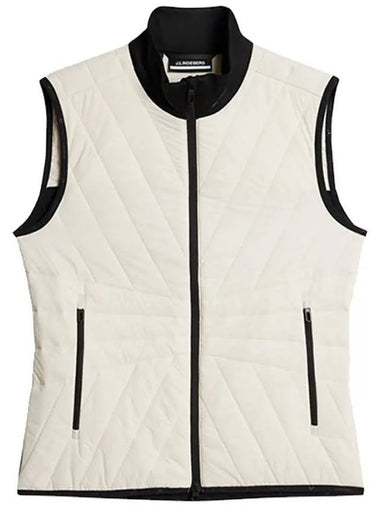 Women s Holma Quilt Hybrid Golf Vest Whisper White GWOW10873 U040 - J.LINDEBERG - BALAAN 1