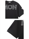 Logo Cotton Short Sleeve T-Shirt Black - MONCLER - BALAAN 6