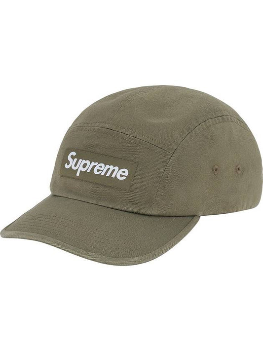 Washed Chino Twill Camp Cap Olive WASHED CHINO TWILL CAMP CAP - SUPREME - BALAAN 1