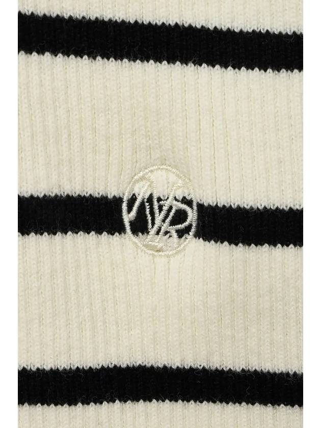 Square neck knit sleeveless black ivory - NOIRER - BALAAN 5