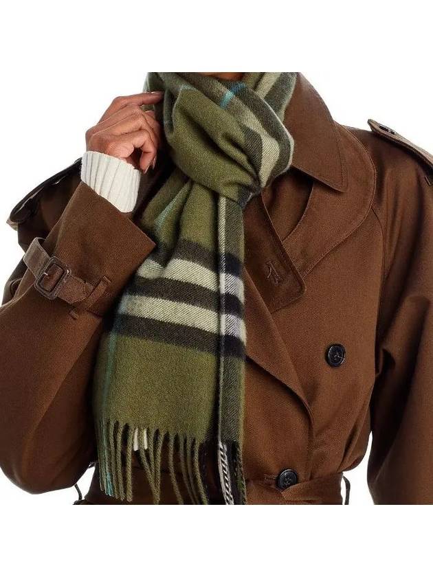 Check Cashmere Scarf Shrub - BURBERRY - BALAAN 10