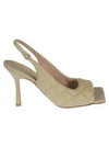 Padded Leather Sling Bag Heel Beige - BOTTEGA VENETA - BALAAN 2