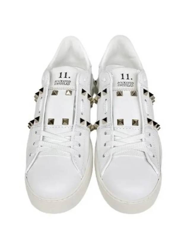 S0A01 BHS 0BO Rockstud Sneakers White - VALENTINO - BALAAN 3