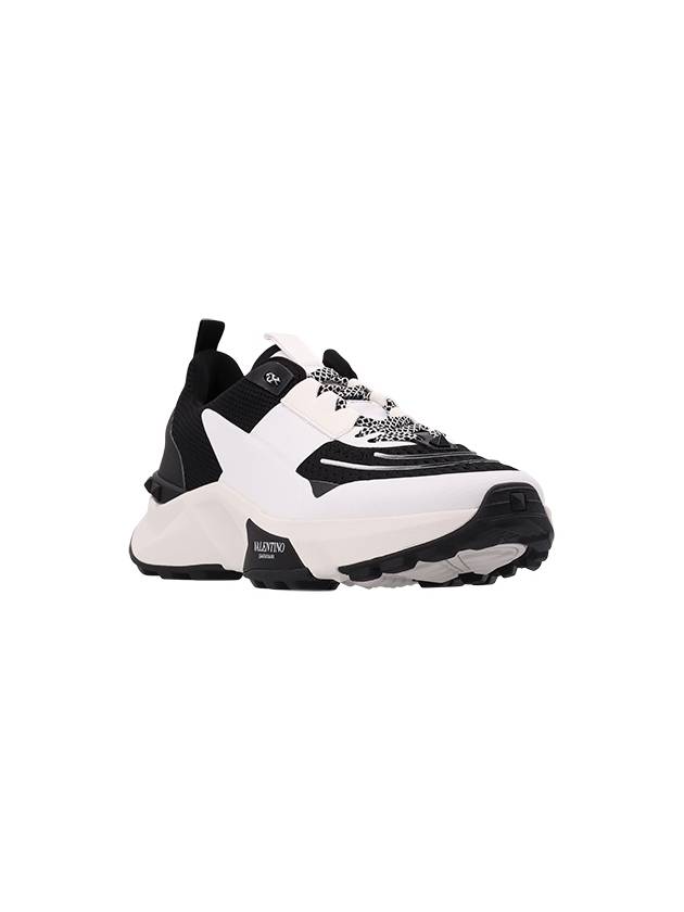 True Act Low-Top Sneakers Black White - VALENTINO - BALAAN 4