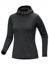 Thermal Hooded Long Sleeve T-Shirt Black Heather - ARC'TERYX - BALAAN 2