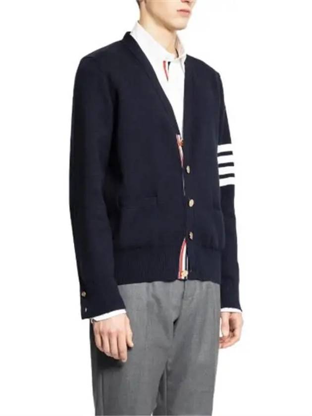 Milano Stitch 4 Bar Cardigan Navy - THOM BROWNE - BALAAN 3