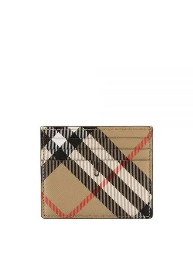 Check Card Wallet Beige - BURBERRY - BALAAN 2