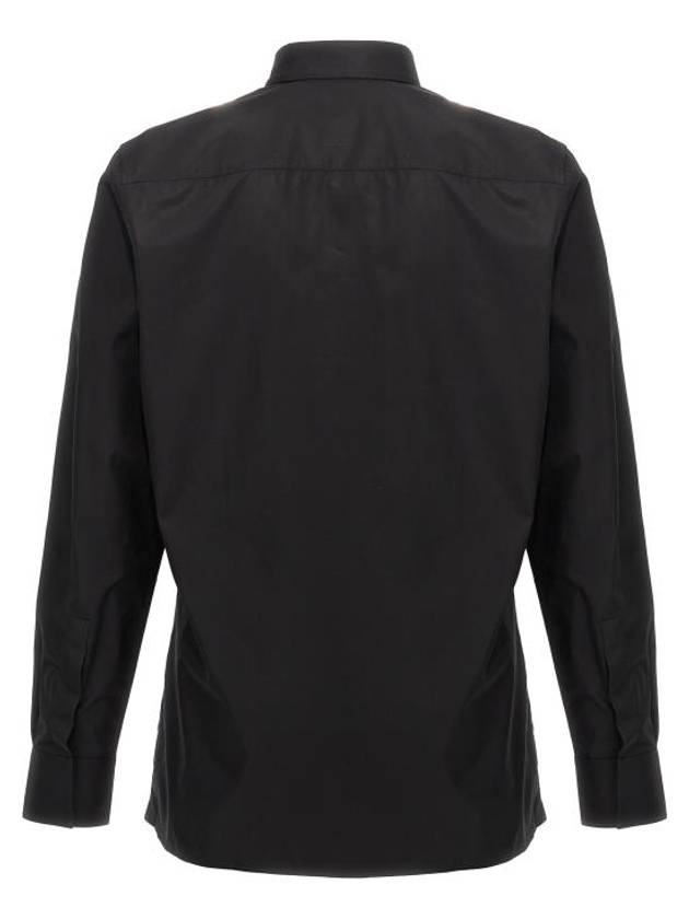 Classic Fit Poplin Long Sleeve Shirt Black - GIVENCHY - BALAAN 3