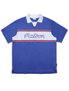 Malbon Color Block Polo T-Shirt BLUE MAN M3221PTS06BLU - MALBON GOLF - BALAAN 2