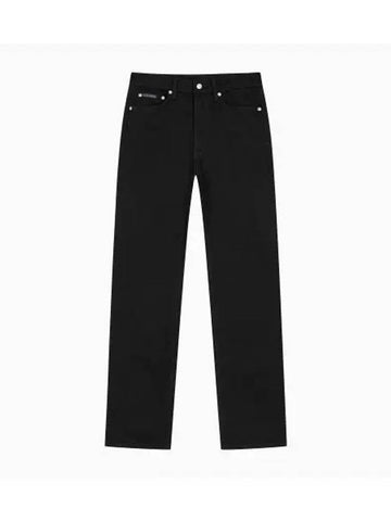 JEANS Men s Black Standard Straight Fit Denim 40JM744 7JR - CALVIN KLEIN - BALAAN 1