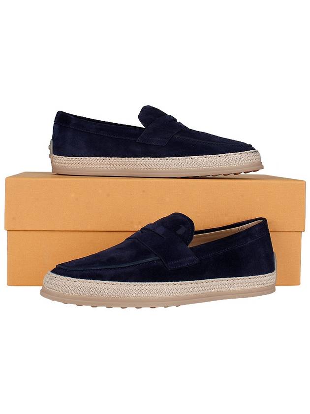 Flat Suede Loafers Blue - TOD'S - BALAAN 11