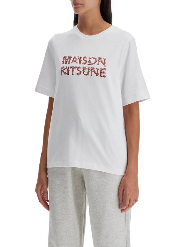 woodland alphabet t-shirt - MAISON KITSUNE - BALAAN 4