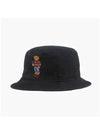 Polo Bear Bucket Hat Black - POLO RALPH LAUREN - BALAAN 4