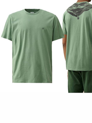 30/1 Jersey Goggle Short Sleeve T-Shirt Green - CP COMPANY - BALAAN 1