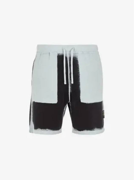 Hand Sprayed Airbrush Treatment Bermuda Shorts Grey - STONE ISLAND - BALAAN 2