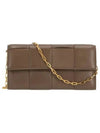 Intrecciato Chain Shoulder Bag Brown - BOTTEGA VENETA - BALAAN 2