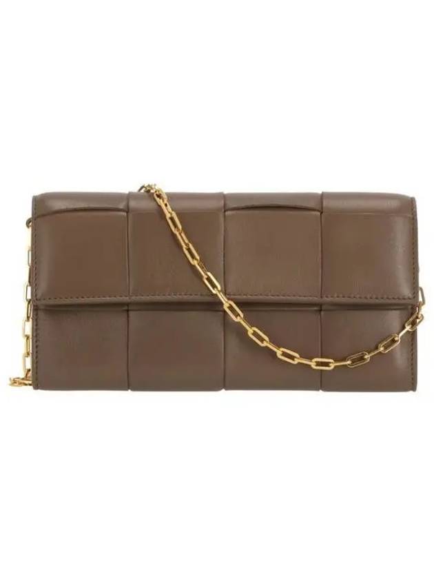 Intrecciato Chain Shoulder Bag Brown - BOTTEGA VENETA - BALAAN 2