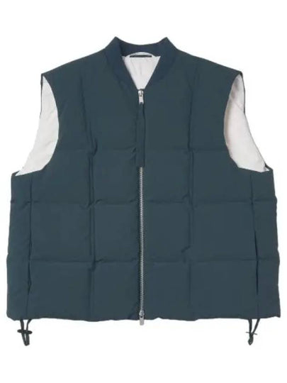 Women's Zipper Down Vest Petrol - JIL SANDER - BALAAN 2