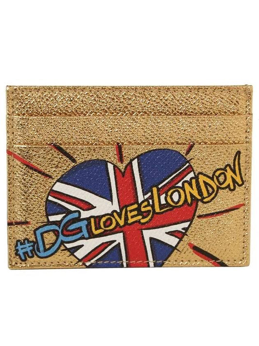 DG Love London Card Wallet Gold - DOLCE&GABBANA - BALAAN 2