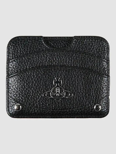 Half Moon Card Wallet Black - VIVIENNE WESTWOOD - BALAAN 2