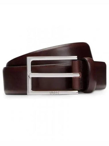 Ced-D Leather Belt Brown - HUGO BOSS - BALAAN 1