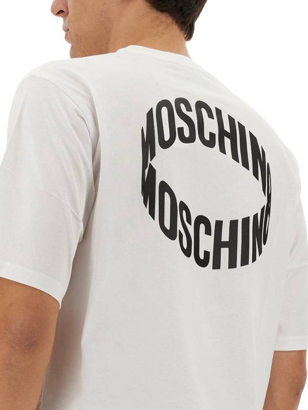 short sleeve t-shirt 07262041 1001 WHITE - MOSCHINO - BALAAN 5